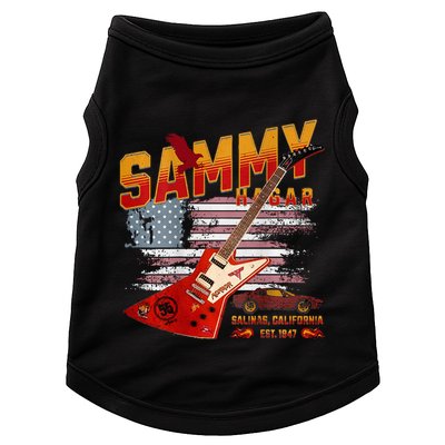 Sammy Red Guitar Rock Front Back Both Worlds Vh Concert Doggie Tank