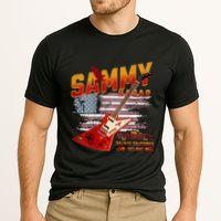 Sammy Red Guitar Rock Front Back Both Worlds Vh Concert Performance Shirt