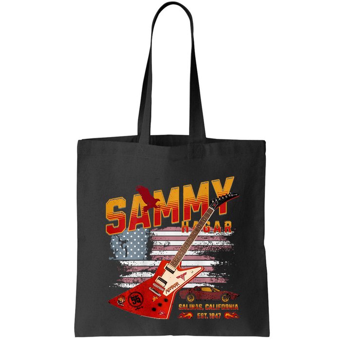 Sammy Red Guitar Rock Front Back Both Worlds Vh Concert Bag