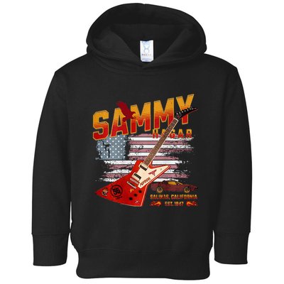 Sammy Red Guitar Rock Front Back Both Worlds Vh Concert Toddler Hoodie