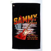 Sammy Red Guitar Rock Front Back Both Worlds Vh Concert Golf Towel