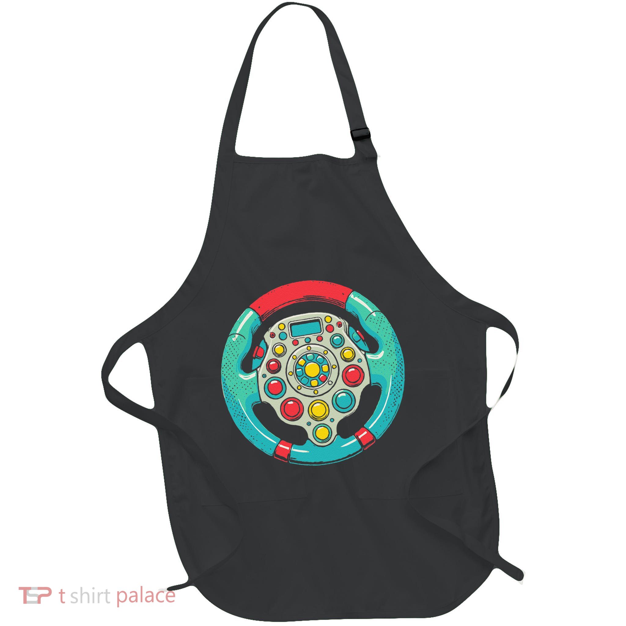 Simulation Racer Gaming Race Car Sim Racing Full-Length Apron With Pockets