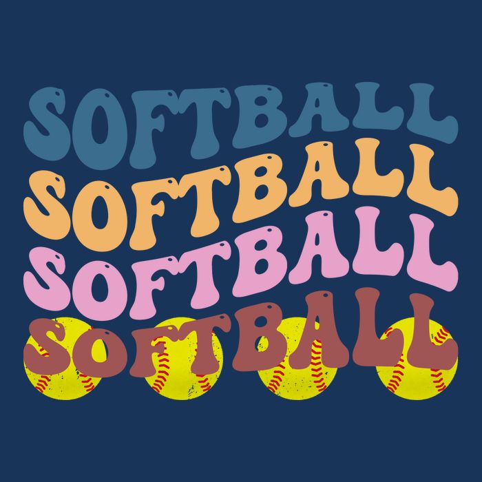 Softball Retro Groovy Sport Lover Infant Baby Jersey Bodysuit