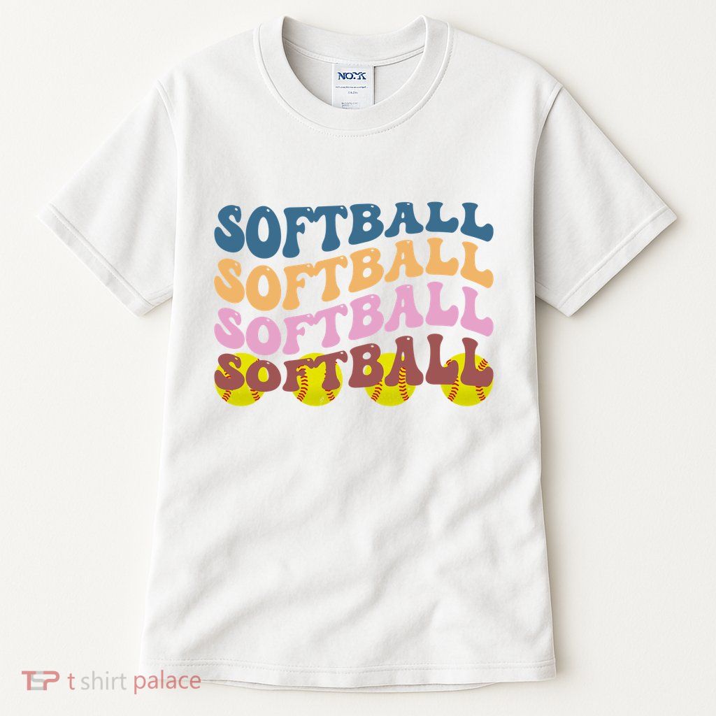 Softball Retro Groovy Sport Lover Tall T-Shirt