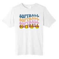 Softball Retro Groovy Sport Lover Tall Fusion ChromaSoft Performance T-Shirt