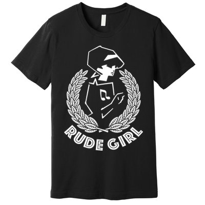 Ska Rude Girl Ska Music Ska Reggae Music Premium T-Shirt