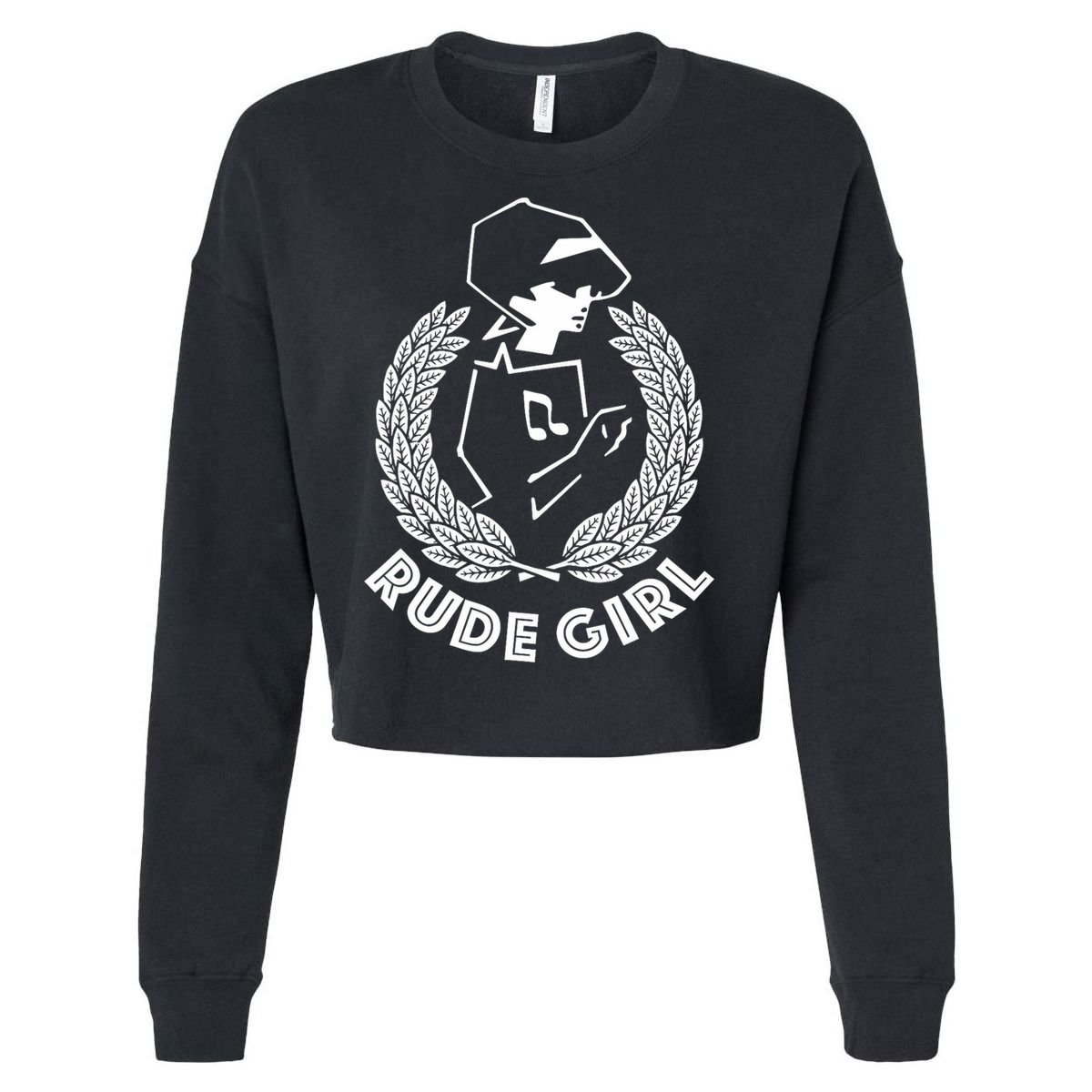 Ska Rude Girl Ska Music Ska Reggae Music Cropped Pullover Crew