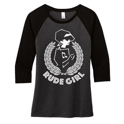 Ska Rude Girl Ska Music Ska Reggae Music Women's Tri-Blend 3/4-Sleeve Raglan Shirt