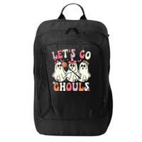 Spooky Retro Groovy Halloween Ghost Costume City Backpack