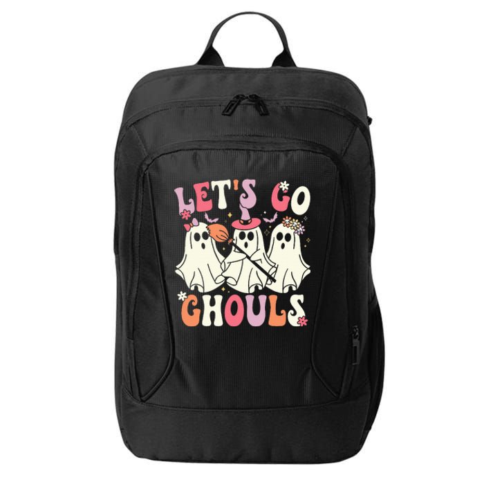 Spooky Retro Groovy Halloween Ghost Costume City Backpack