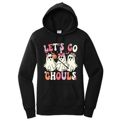 Spooky Retro Groovy Halloween Ghost Costume Women's Pullover Hoodie