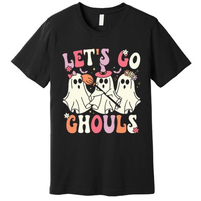 Spooky Retro Groovy Halloween Ghost Costume Premium T-Shirt