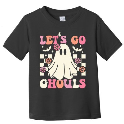 Spooky Retro Groovy Halloween Ghost Costume Toddler T-Shirt