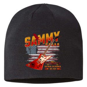 Sammy Red Guitar Rock Both Worlds Vh Concert Sustainable Beanie