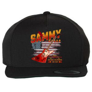 Sammy Red Guitar Rock Both Worlds Vh Concert Wool Snapback Cap