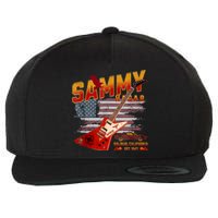 Sammy Red Guitar Rock Both Worlds Vh Concert Wool Snapback Cap