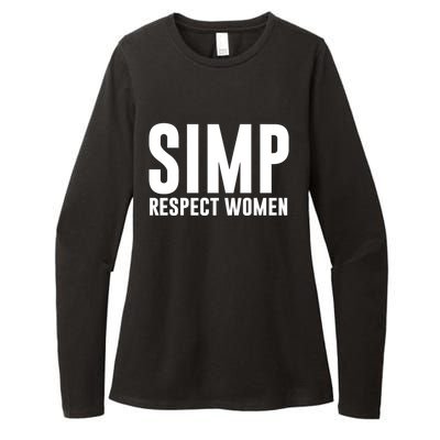 Simp Respect Gift For People Who Are Proud Simp Gift Womens CVC Long Sleeve Shirt