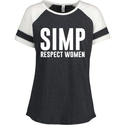 Simp Respect Gift For People Who Are Proud Simp Gift Enza Ladies Jersey Colorblock Tee