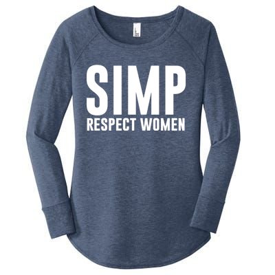 Simp Respect Gift For People Who Are Proud Simp Gift Women's Perfect Tri Tunic Long Sleeve Shirt