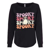 Spooky Retro Groovy Floral Ghost Halloween Costume Womens California Wash Sweatshirt