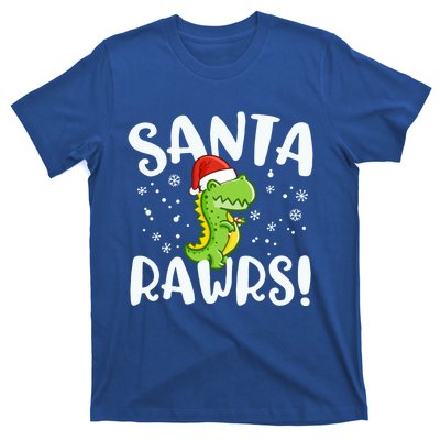 Santa Rawrs Green Dinosaur Cute Reptile Christmas Gift Great Gift T-Shirt