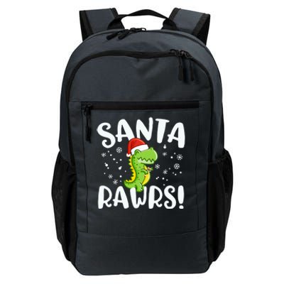 Santa Rawrs Green Dinosaur Cute Reptile Christmas Gift Great Gift Daily Commute Backpack