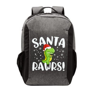 Santa Rawrs Green Dinosaur Cute Reptile Christmas Gift Great Gift Vector Backpack