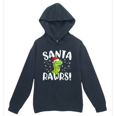 Santa Rawrs Green Dinosaur Cute Reptile Christmas Gift Great Gift Urban Pullover Hoodie