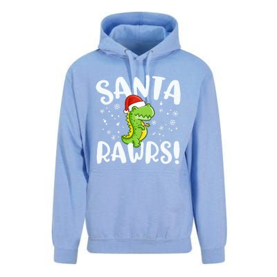 Santa Rawrs Green Dinosaur Cute Reptile Christmas Gift Great Gift Unisex Surf Hoodie