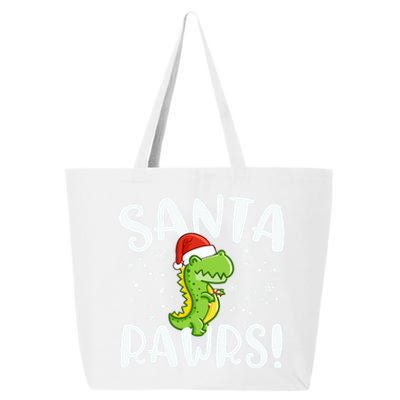 Santa Rawrs Green Dinosaur Cute Reptile Christmas Gift Great Gift 25L Jumbo Tote