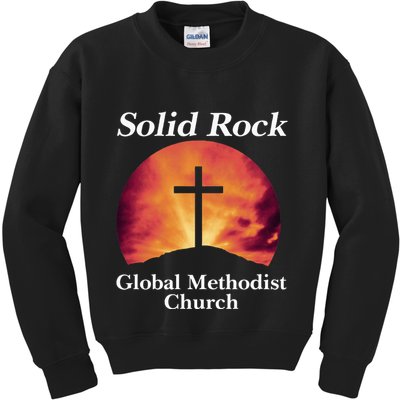 Solid Rock Global Methodist Church Faith Kids Sweatshirt