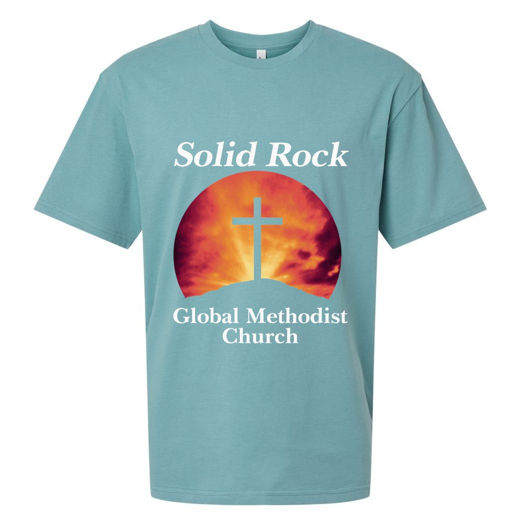 Solid Rock Global Methodist Church Faith Sueded Cloud Jersey T-Shirt