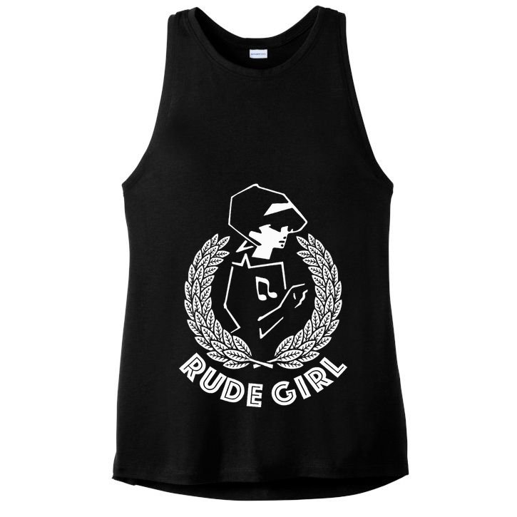 Ska Rude Girl Ska Music Ska Reggae Music Ladies PosiCharge Tri-Blend Wicking Tank