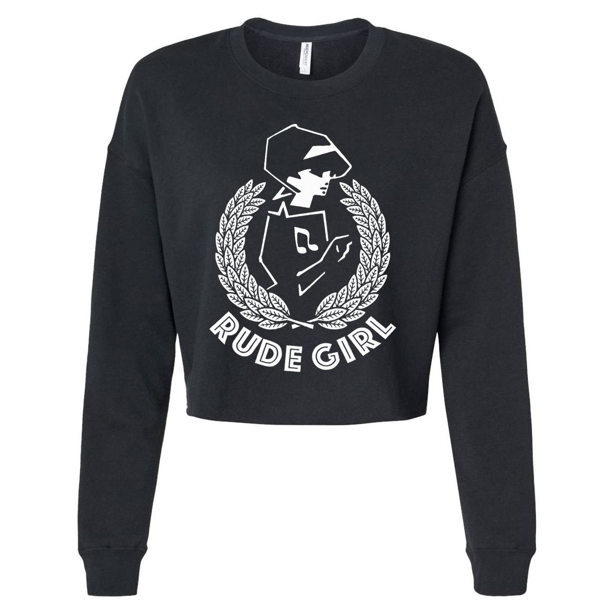 Ska Rude Girl Ska Music Ska Reggae Music Cropped Pullover Crew