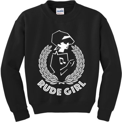 Ska Rude Girl Ska Music Ska Reggae Music Kids Sweatshirt