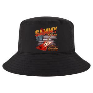 Sammy Red Guitar Rock Front Back Both Worlds Vh Concert Cool Comfort Performance Bucket Hat