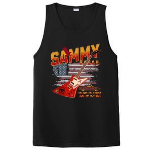 Sammy Red Guitar Rock Front Back Both Worlds Vh Concert PosiCharge Competitor Tank