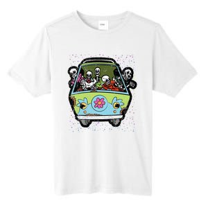 Skeleton Riding Hippie Van Halloween Costume Retro Bones Tall Fusion ChromaSoft Performance T-Shirt