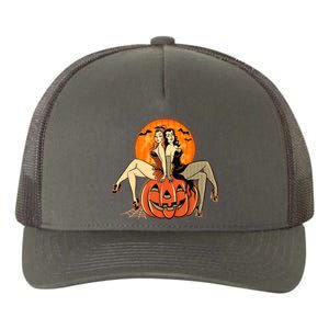 Sexy Retro Halloween Pinup Girls Yupoong Adult 5-Panel Trucker Hat