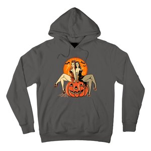 Sexy Retro Halloween Pinup Girls Hoodie