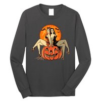 Sexy Retro Halloween Pinup Girls Long Sleeve Shirt