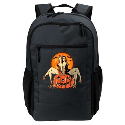 Sexy Retro Halloween Pinup Girls Daily Commute Backpack