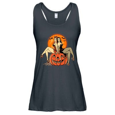 Sexy Retro Halloween Pinup Girls Ladies Essential Flowy Tank