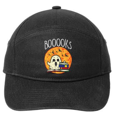 Spooky Reads Halloween Ghost Stories for Librarians & Teachers 7-Panel Snapback Hat