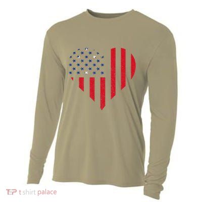 Samoan Roots Heart Usa Samoan Flag Samoa Samoan Pride Cooling Performance Long Sleeve Crew