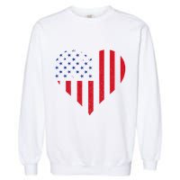 Samoan Roots Heart Usa Samoan Flag Samoa Samoan Pride Garment-Dyed Sweatshirt