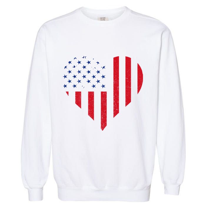 Samoan Roots Heart Usa Samoan Flag Samoa Samoan Pride Garment-Dyed Sweatshirt