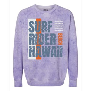 Surf Rider Hawaii Beach Colorblast Crewneck Sweatshirt