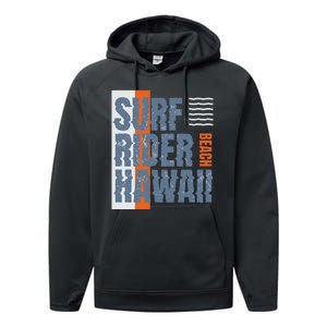 Surf Rider Hawaii Beach Performance Fleece Hoodie