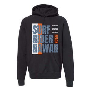 Surf Rider Hawaii Beach Premium Hoodie